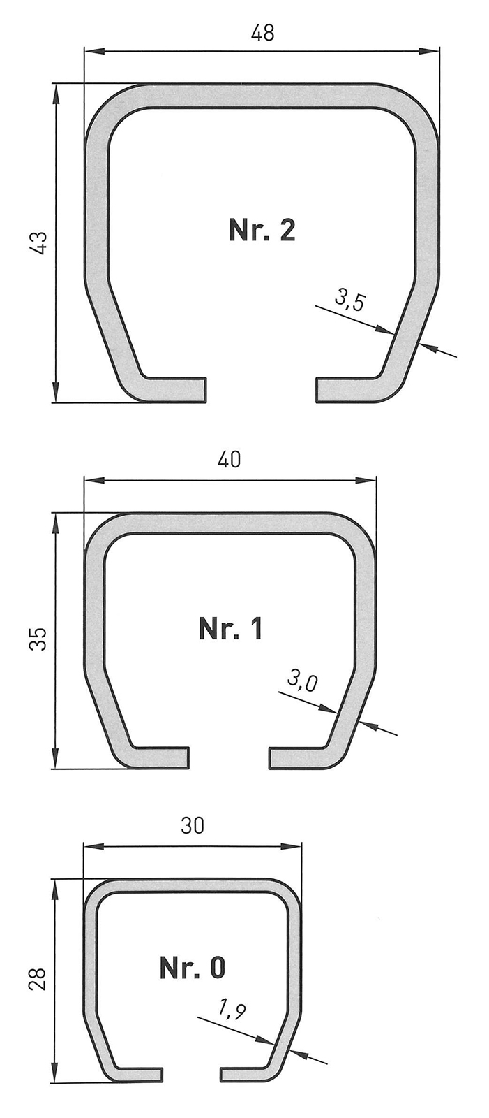 Laufrohr BG1 2 Meter