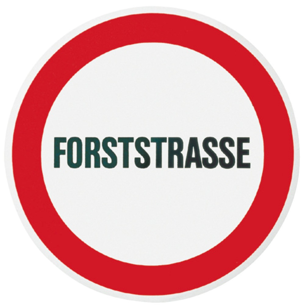 Panneaux d'avertissement &quot;Forststraße&quot;