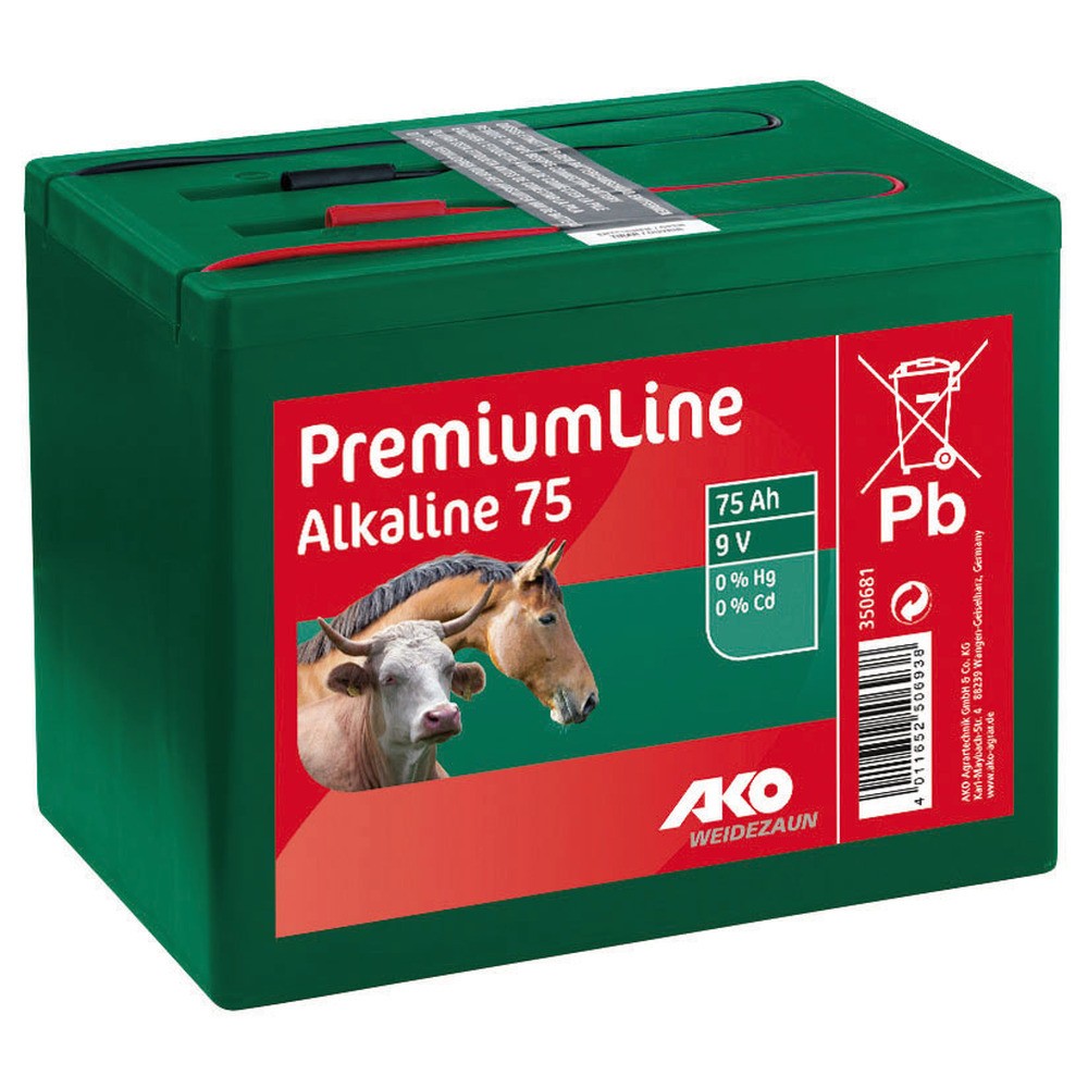Pile 9 Volt - 570 Wh (75 Ah) alcaline