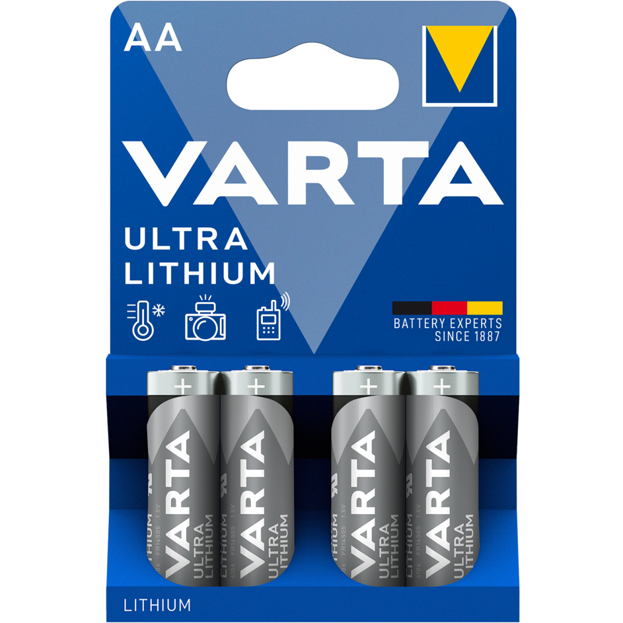 Ultra Lithium AA, 4 Stück – Professionelle Energie