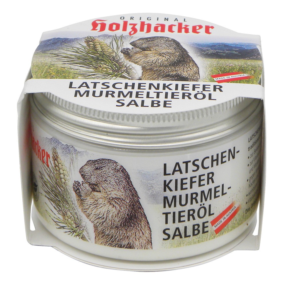 Holzhacker Pommade à l'huile Marmot et pin de montagne 150 ml