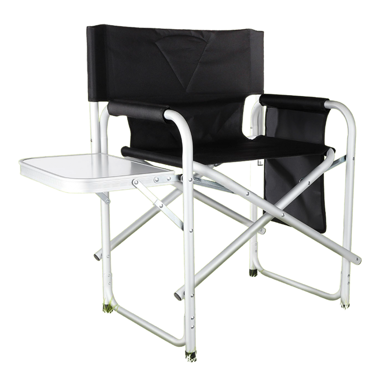 Chaise avec poche latérale et table pliante