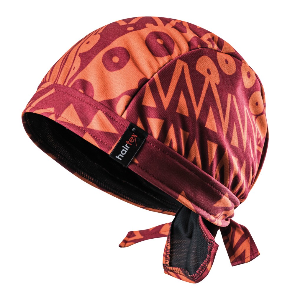 Stall-Mütze mit Bändern orange/rot - hairtex®
