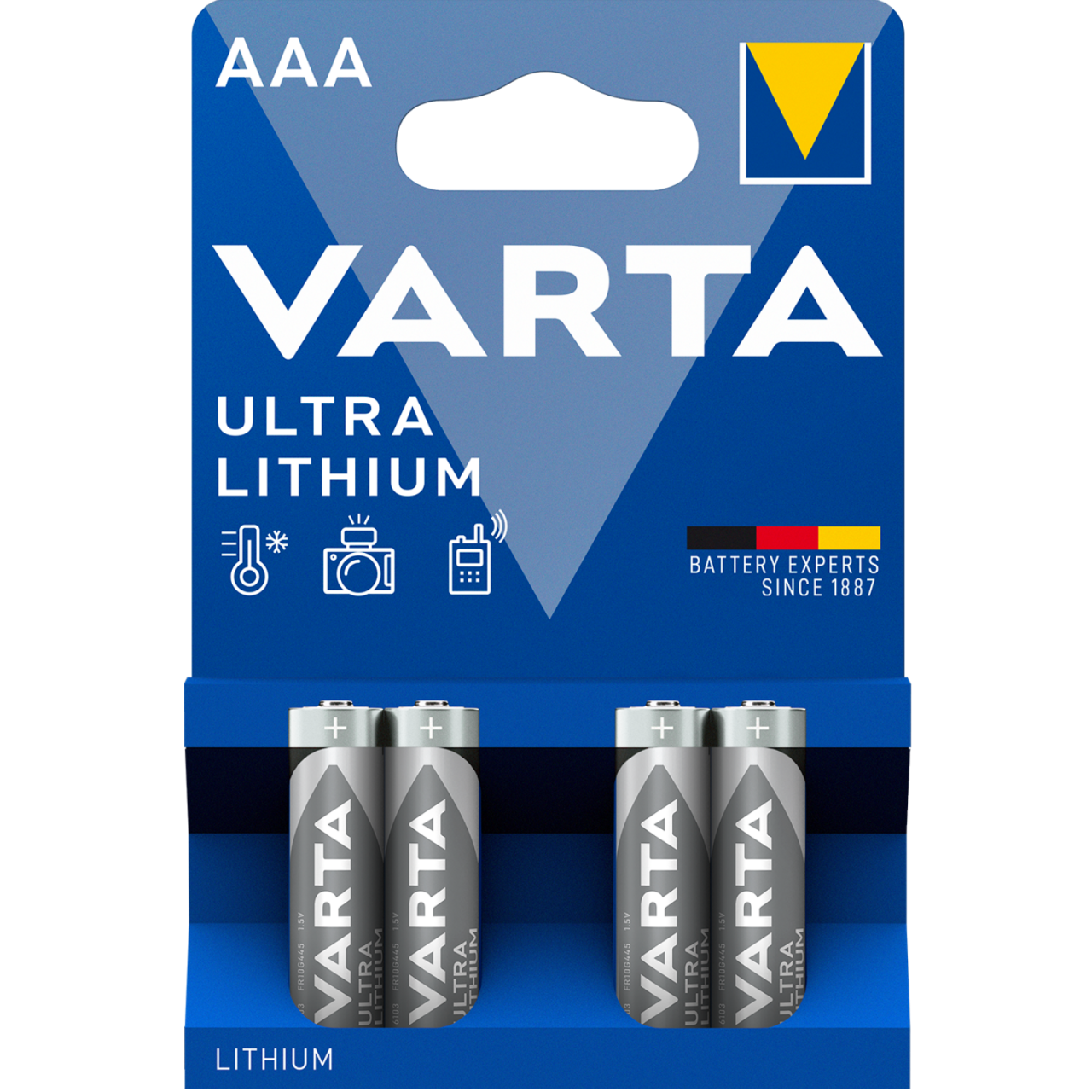 Ultra Lithium AAA, 4 Stück – Professionelle Energie