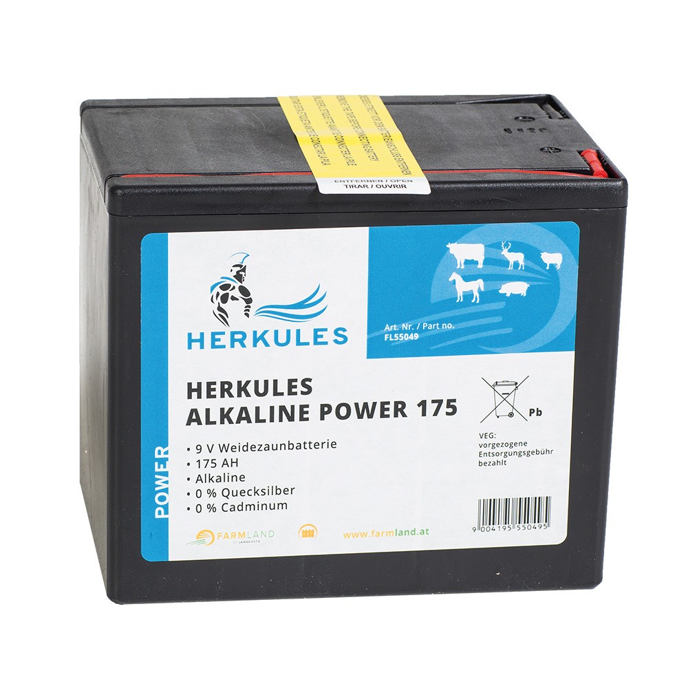Weidezaunbatterie Alkaline 9 V, 175 Ah