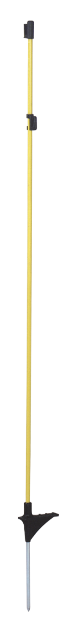 Fiberglaspfahl 152 cm oval gelb 10 St.