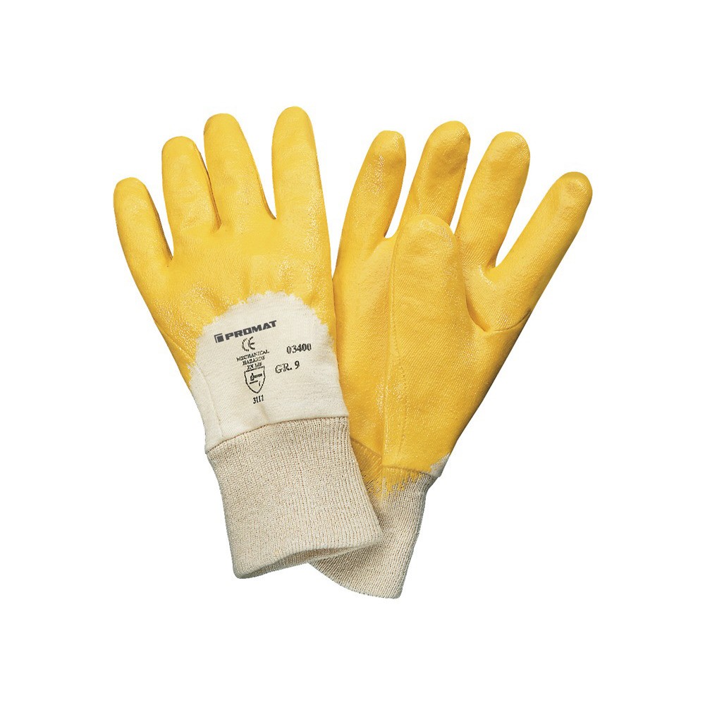 gants Lippe taille 10 gelb nitril EN 388 Kategorie II